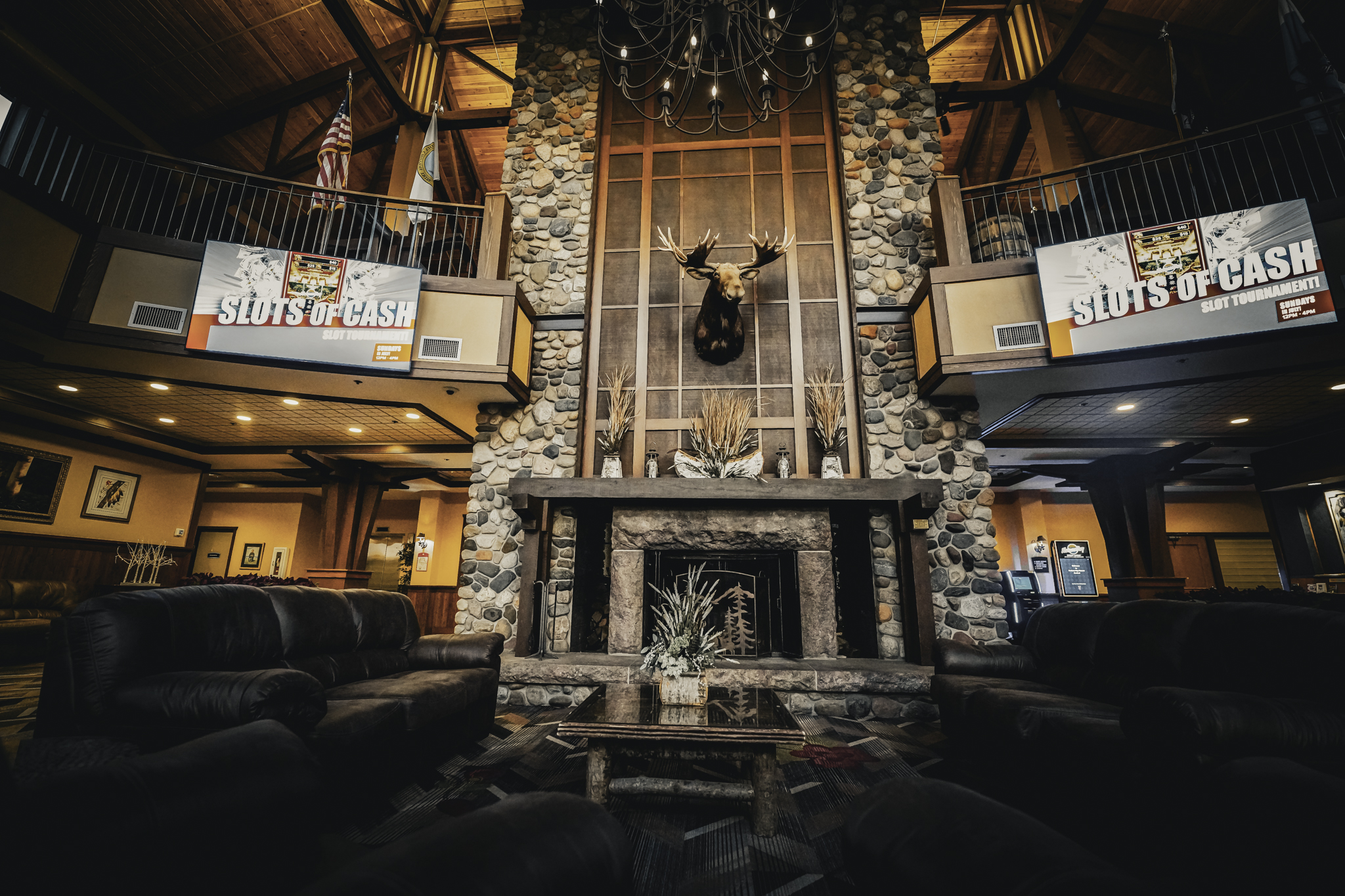Fortune Bay Resort Casino in winter on Lake Vermilion, Tower, Minnesota